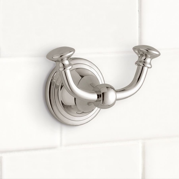 Pottery Barn Bath Pottery Barn Mercer Hotel Double Hooksatin Nickel